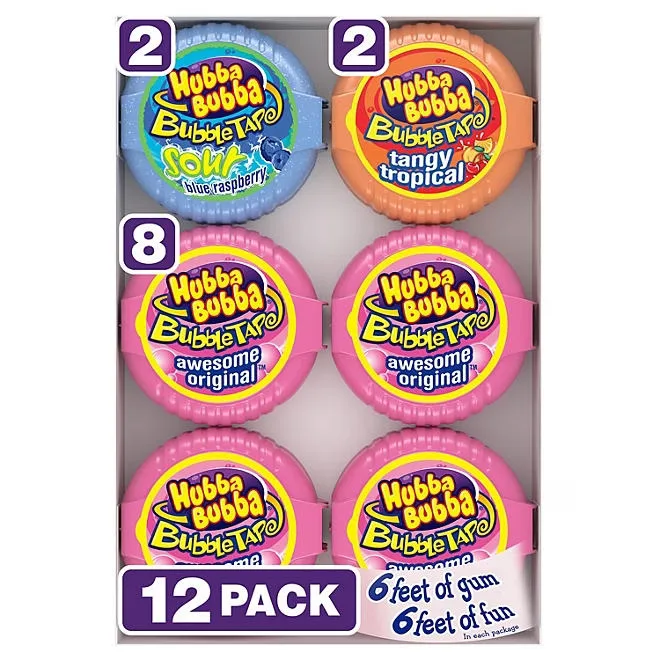 Hubba Bubba Bubble Tape Gum, 2 oz., 12 pk. 2