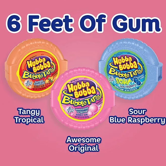Hubba Bubba Bubble Tape Gum, 2 oz., 12 pk. 5