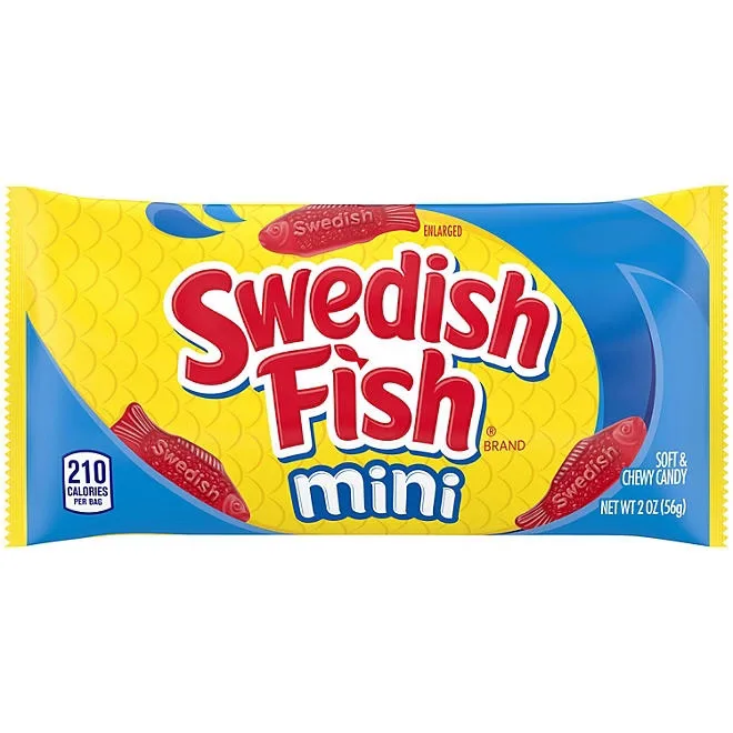 Swedish Fish Soft and Chewy Candy, Mini , 2 oz., 24 pk. 5