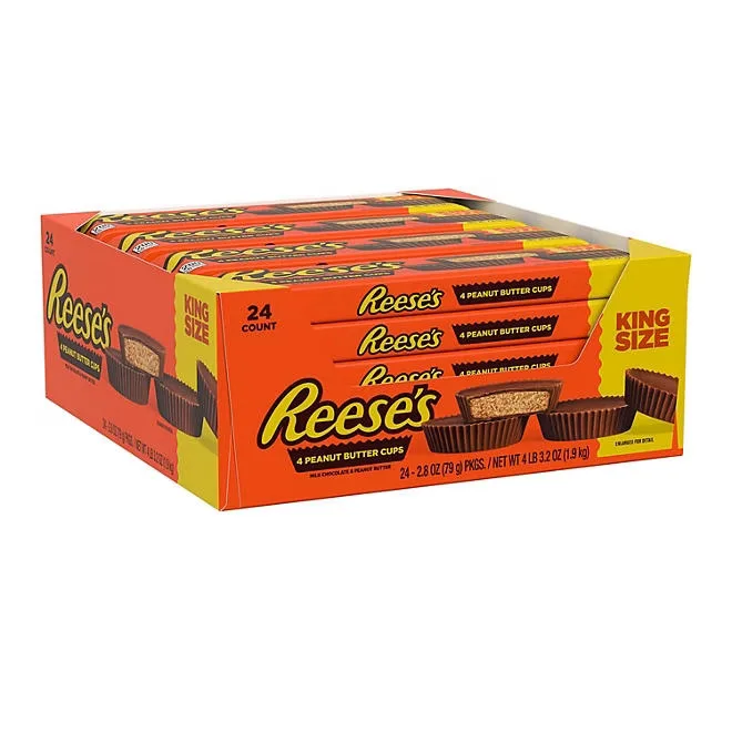 REESE'S Milk Chocolate Peanut Butter Cups, King Size, 2.8 oz., 24 pk. 2