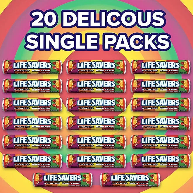 Life Savers 5 Flavors Hard Candy, 1.14 oz., 20 pk. 5