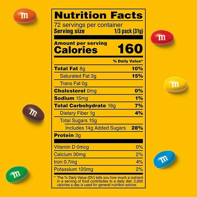 M&M'S Peanut Milk Chocolate Candy, Share Size, 3.27 oz., 24 pk. 3