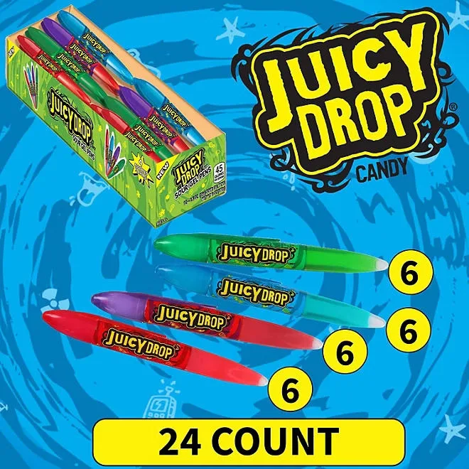 Juicy Drop Sour Gel Pens Candy, 24 ct. 4