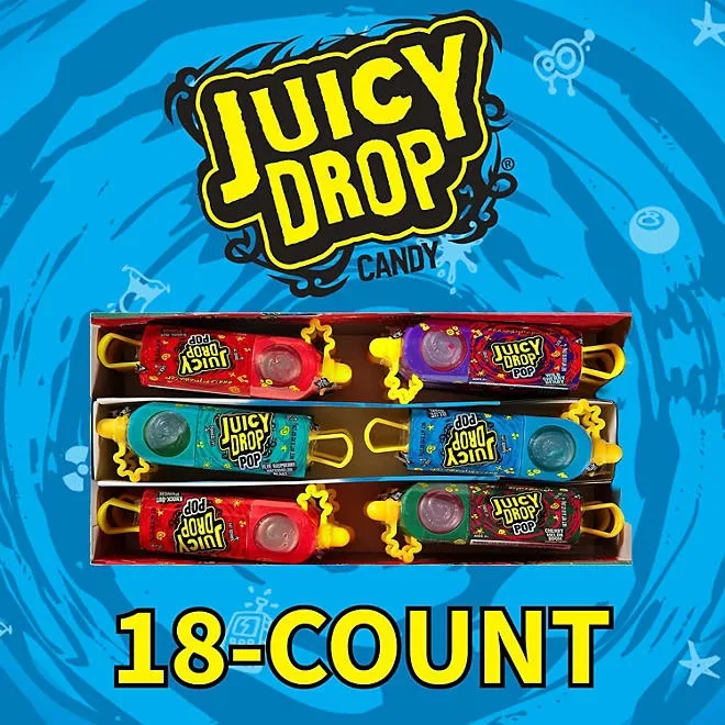 Juicy Drop Pop Sour Candy,18 ct. 4