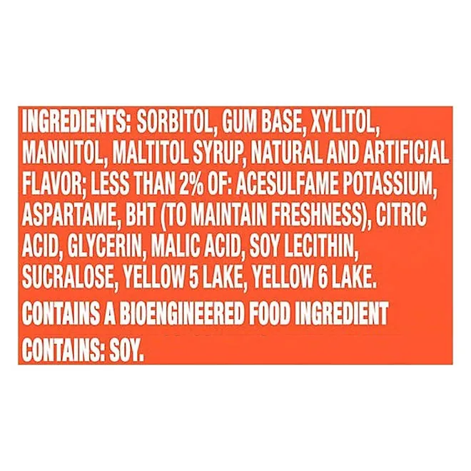Trident Tropical Twist Sugar Free Gum, 14 pcs., 15 pk. 4