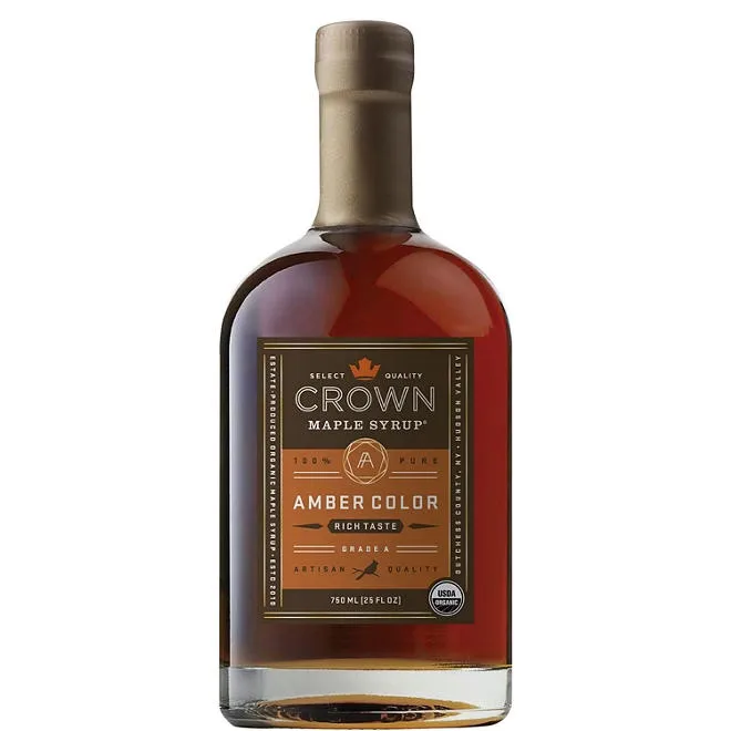 Crown Maple Organic Maple Syrup, 25 fl oz. 2