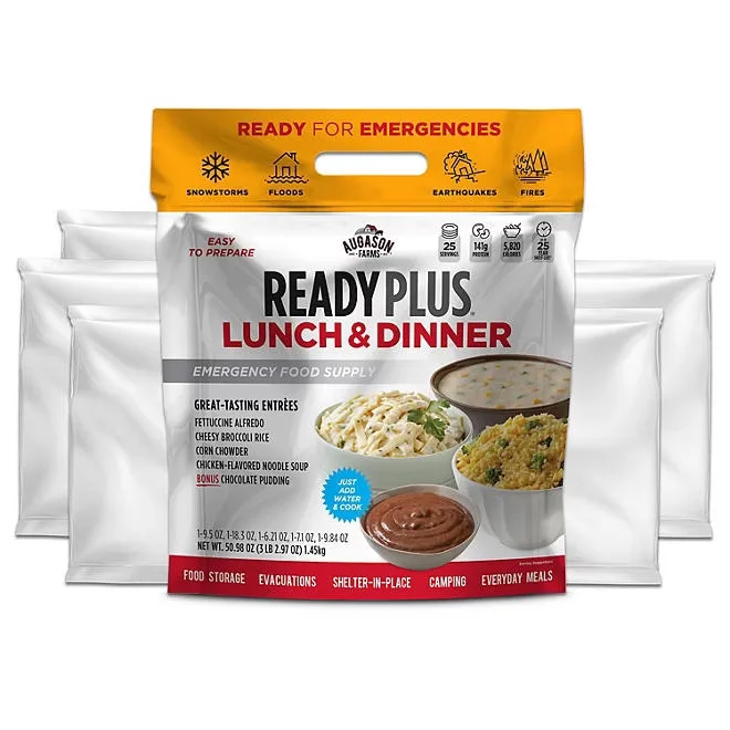 Augason Farms Ready Plus Lunch & Dinner Emergency Food Supply, 50.98 oz. 4