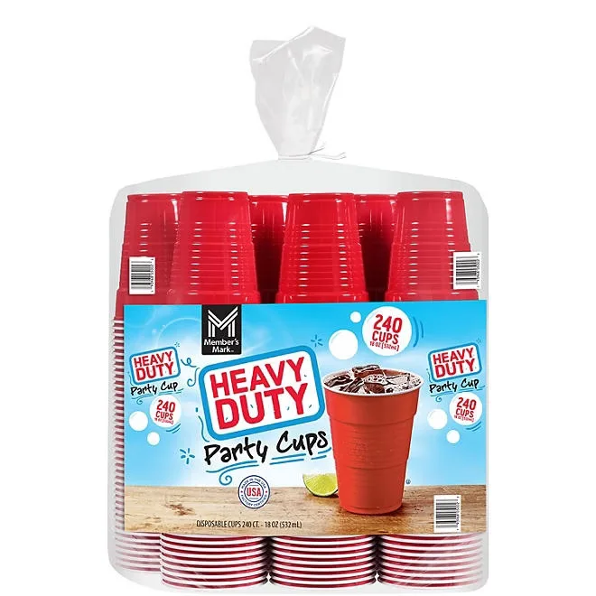 Member's Mark Heavy-Duty Red Cups 18 fl. oz., 240 ct. 2