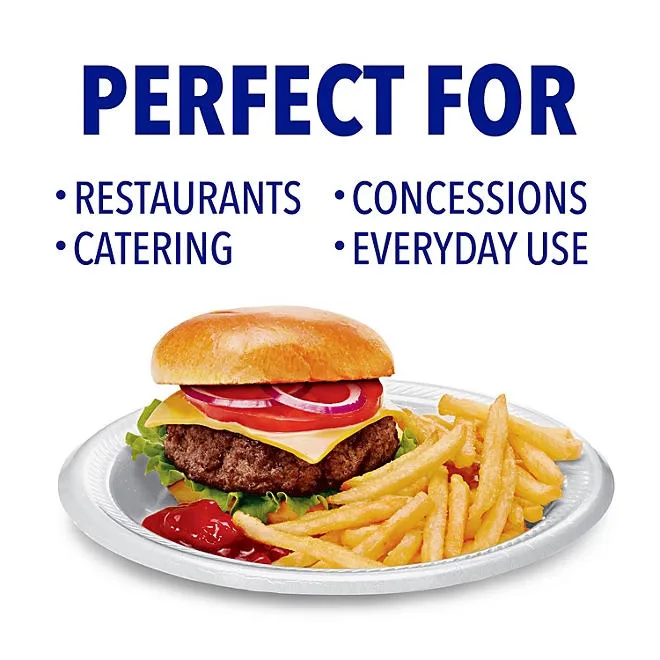 Hefty Supreme Foam Disposable Lunch Plates, 8 7/8", 250 ct. 5