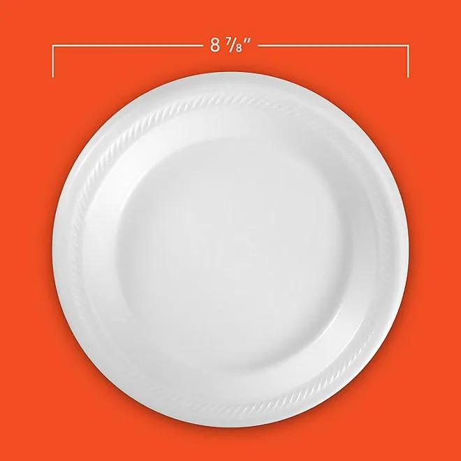 Hefty Supreme Foam Disposable Lunch Plates, 8 7/8", 250 ct. 3