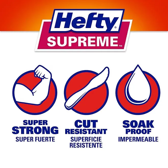 Hefty Supreme 3-Compartment Foam Plates, 10 1/4", 200 ct. 3