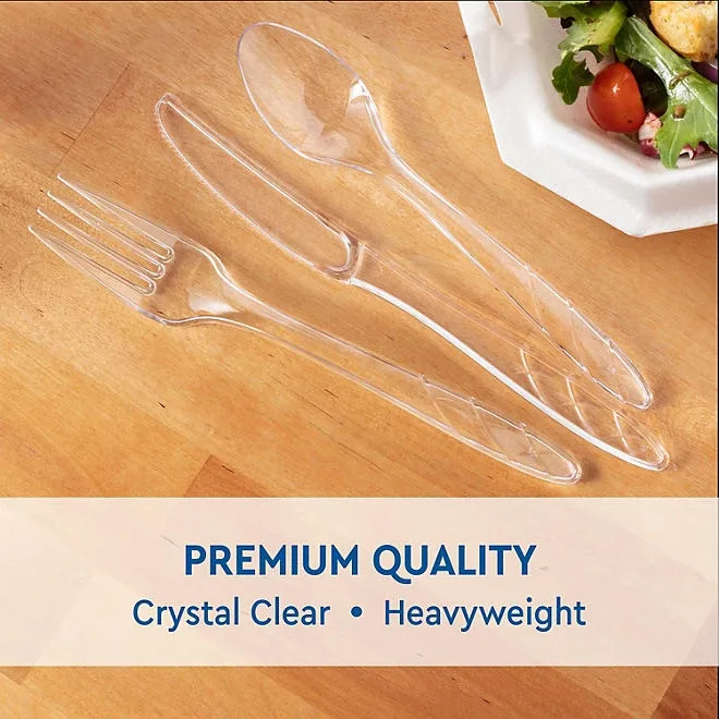 Member's Mark Clear Cutlery Combo Pack, Forks, Knives, Spoons 360 ct. 4