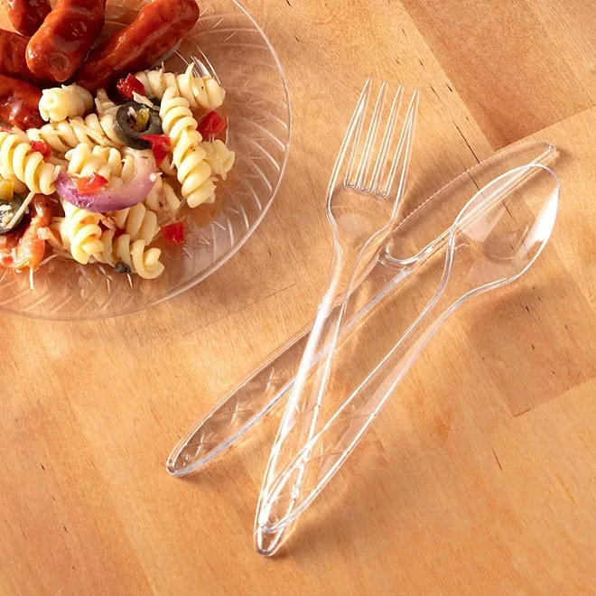 Member's Mark Clear Cutlery Combo Pack, Forks, Knives, Spoons 360 ct. 5