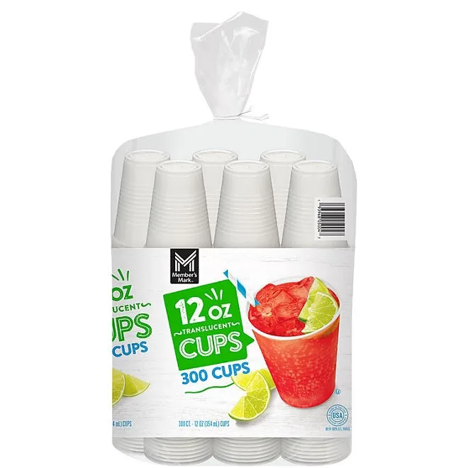 Member's Mark Translucent Plastic Cups 12 oz., 300 ct. 2