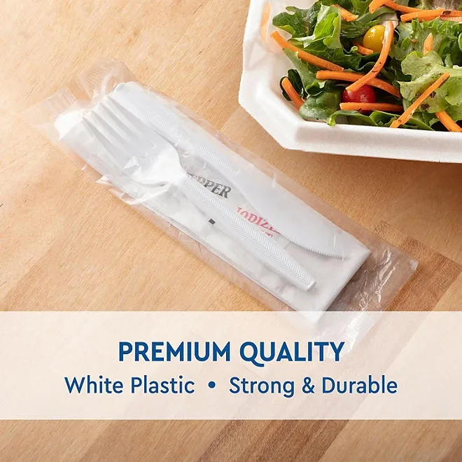 Member's Mark White Plastic Cutlery Packets 200 ct. 4