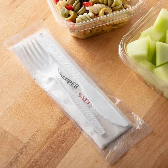 Member's Mark White Plastic Cutlery Packets 200 ct. 5