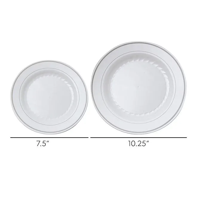 Member's Mark Premium Plastic Heavyweight Plates, Combo Pack 48 ct. 5