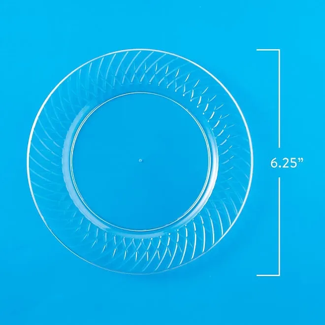 Member's Mark Clear Plastic Plates, 6.25" 90 ct. 3