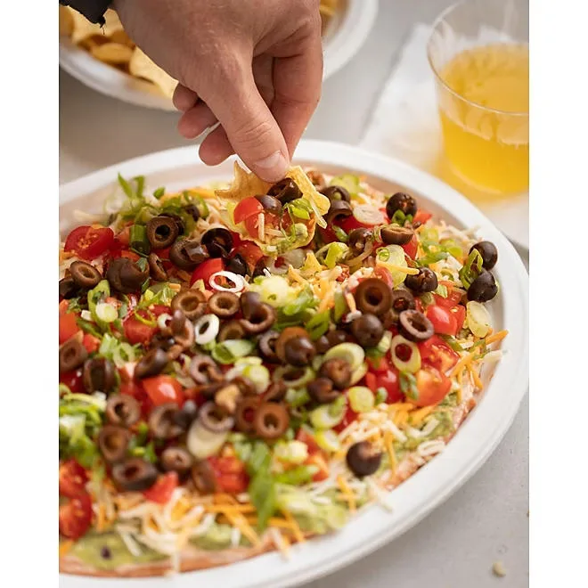 Chinet Classic Platter Paper Plate, 12.63" x 10", 100 ct. 5