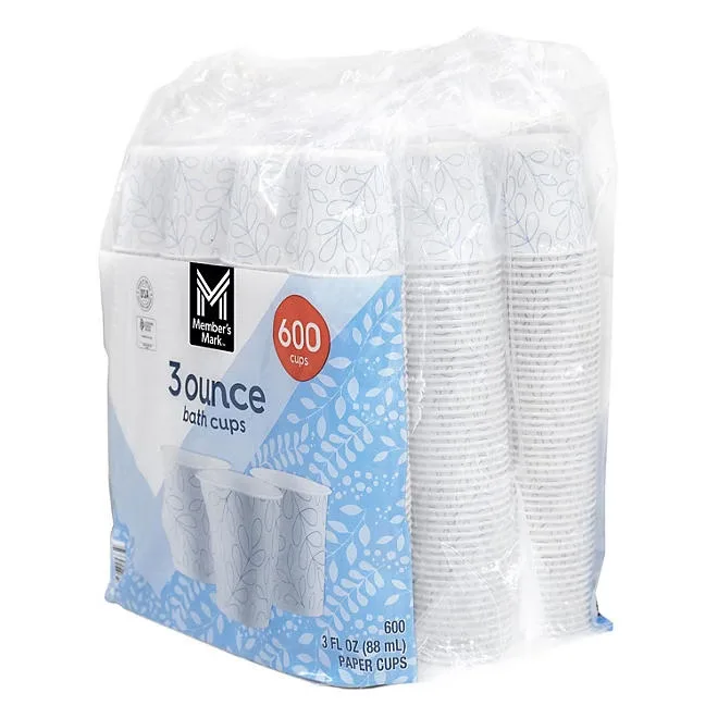 Member's Mark Printed Paper Bath Cold Cup 3 fl. oz., 600 ct. 3