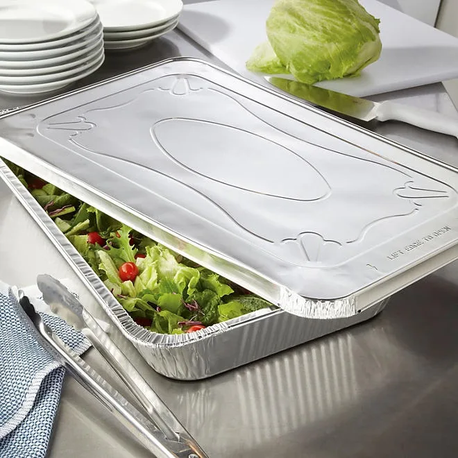 Member's Mark Aluminum Steam Table Pan Lids, Full Size 18 ct. 4