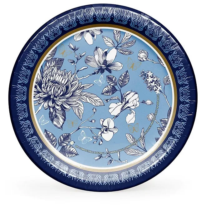 Member's Mark French Floral Paper Plates, 10", 85 ct. 2