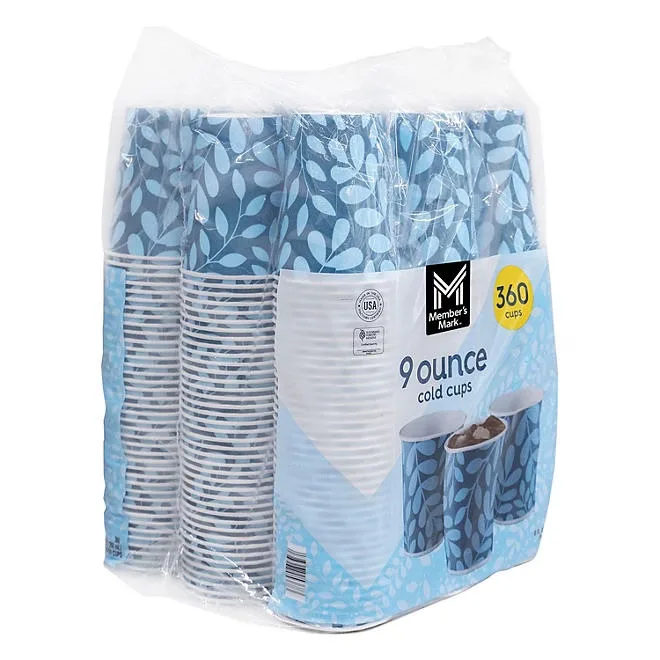 Member's Mark Printed Paper Bath Cold Cup 9 oz., 360 ct. 4