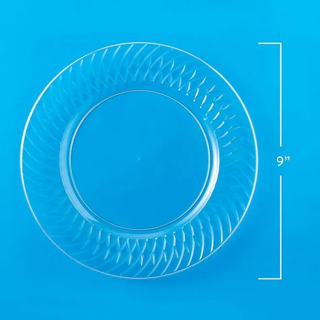 Member's Mark Clear Plastic Plates, 9" 45 ct. 3
