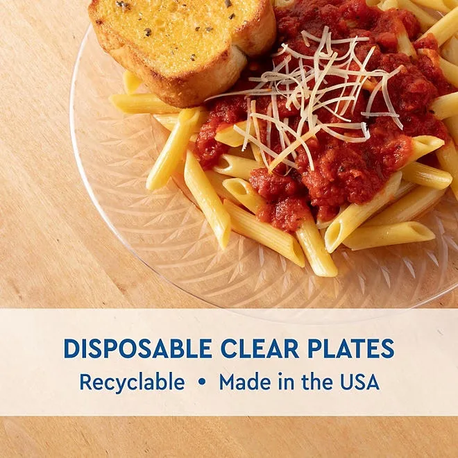 Member's Mark Clear Plastic Plates, 9" 45 ct. 4