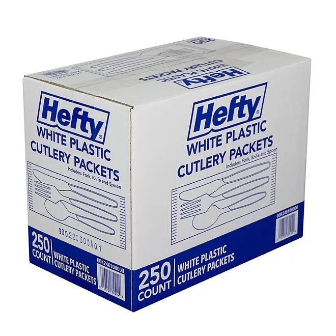 Hefty Wrapped Plastic Cutlery Combo Packs 250 ct. 2
