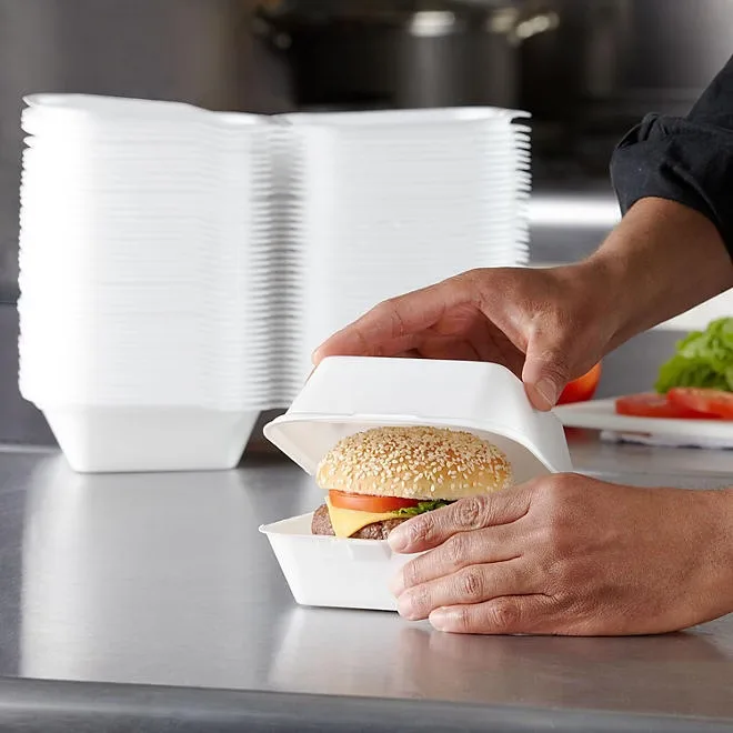 Hefty Supreme Large Sandwich Foam Hinged Lid Containers, 6" 300 ct. 4