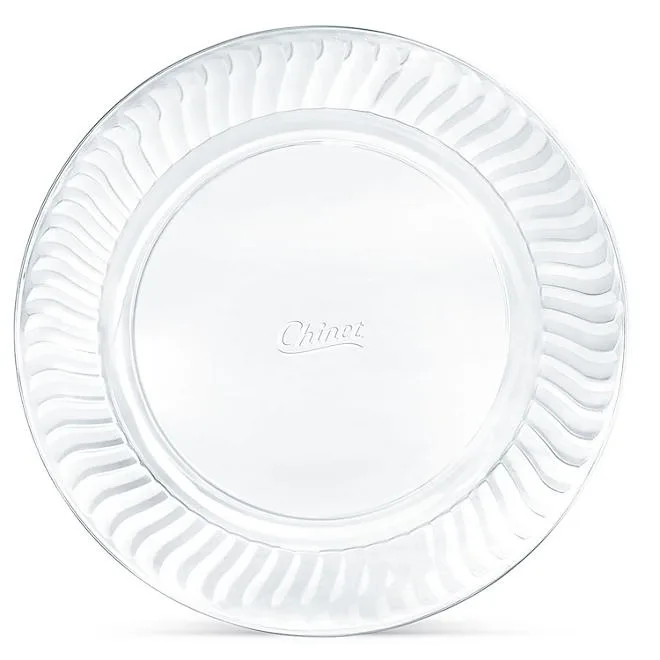 Chinet Crystal Clear Plastic Dinner Plate, 10" 100 ct. 4