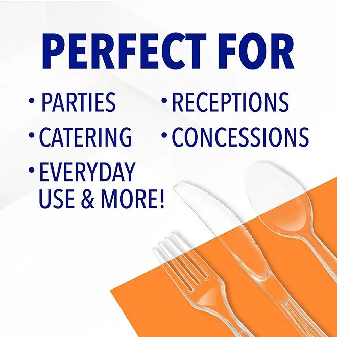 Hefty Clear Plastic Cutlery Combo Pack (360 ct.) 4