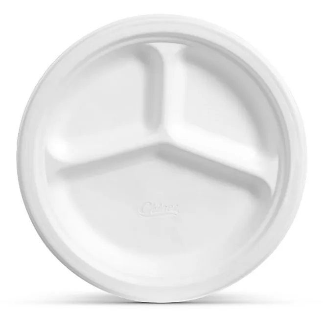 Chinet Classic Compartment Paper Plate, 10.38", 165 ct. 3