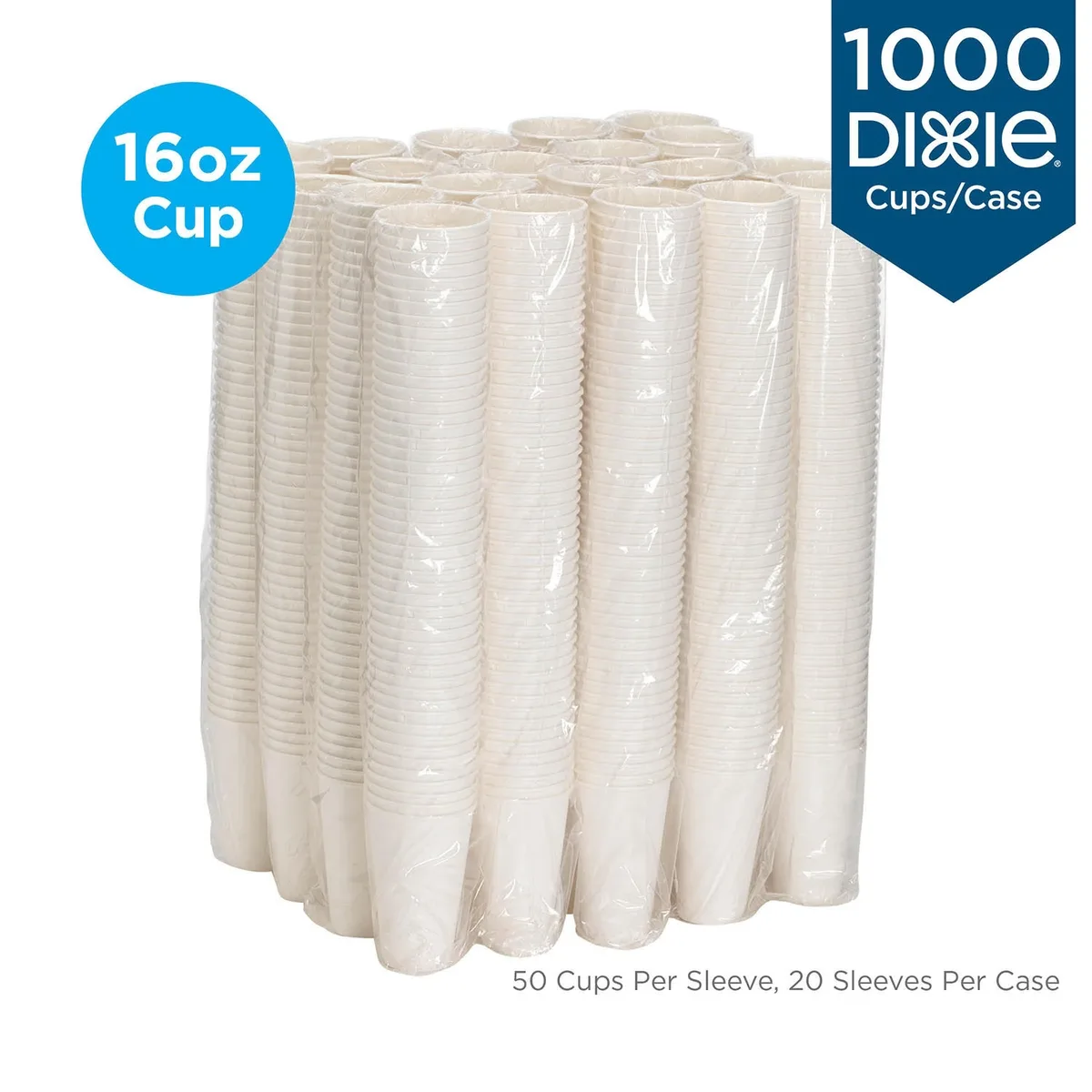 Dixie PerfecTouch White Insulated Paper Cups, Various Sizes 5
