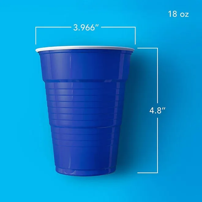 Member's Mark Heavy-Duty Blue Plastic Cups 18 oz., 240 ct. 3