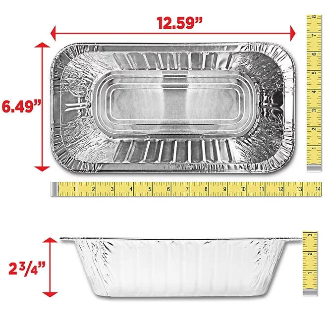 Member's Mark Aluminum Steam Table Pans, 1/3 Size 30 ct. 3