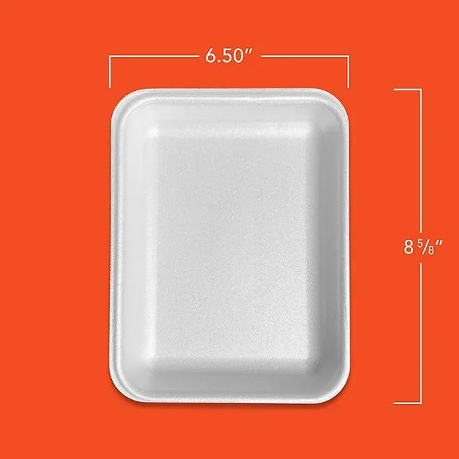 Hefty Supreme Foam Charola Trays, 6.5" x 8.625" 200 ct. 3