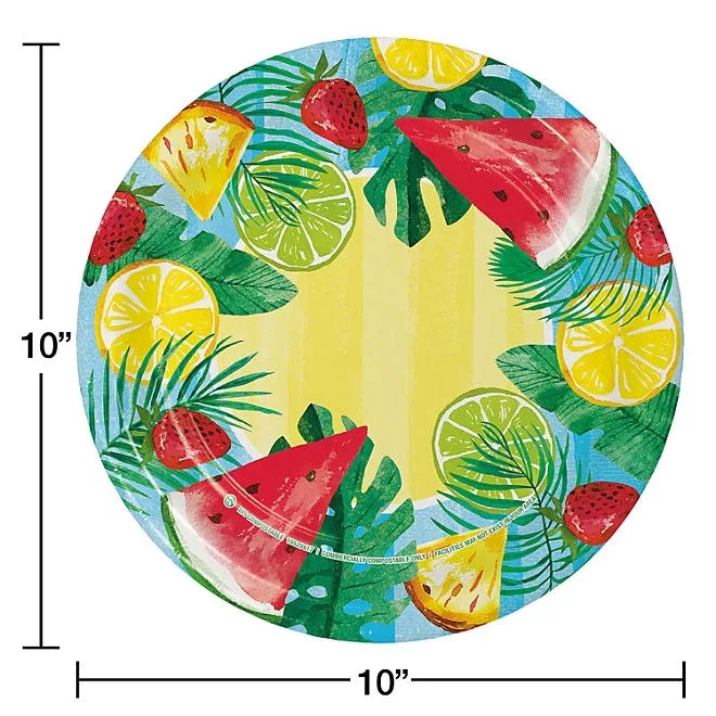 Member's Mark Summer Dinner Paper Plates, 10", 85 ct. 3