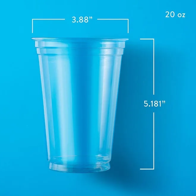 Member's Mark Clear Plastic Cups, 20 oz., 120 ct. 3