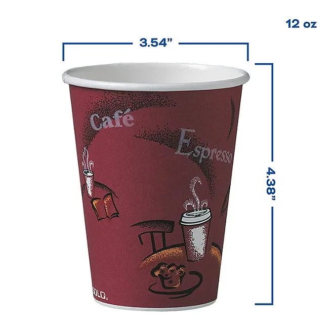 Dart Solo Bistro Design Hot Drink Paper Cups, 12 oz., 300 ct. 5
