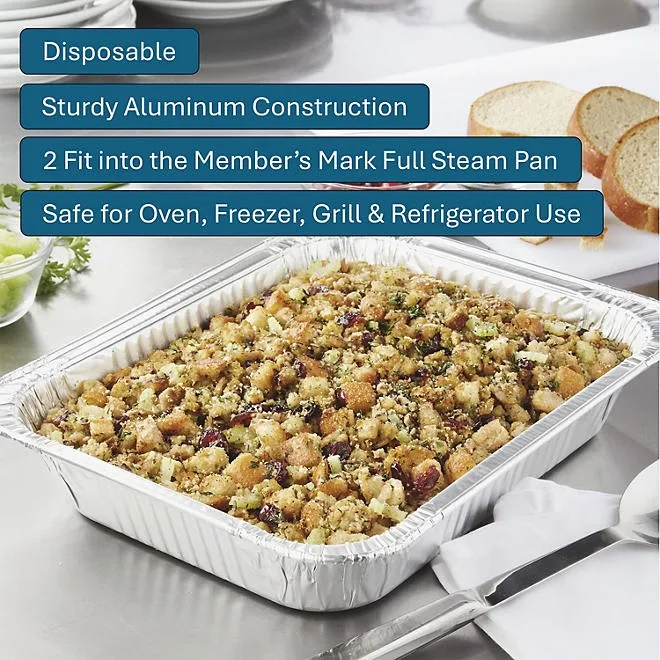 Member's Mark Aluminum Steam Table Pans, Half Size (100 ct.) 5