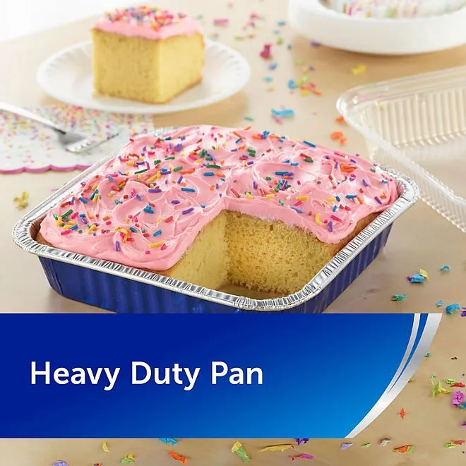 Reynolds Kitchens Aluminum 8" x 8" Cake Pans with Lids 12 ct. 5