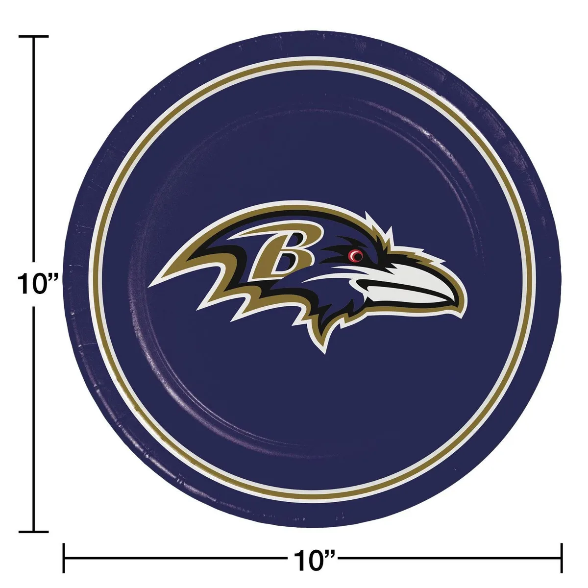 NFL Dinner Paper Plates, 10", 85 ct., Choose Team 4