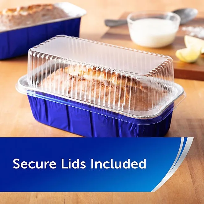 Reynolds Kitchens Aluminum Medium Loaf Pans with Lids 12 ct. 4