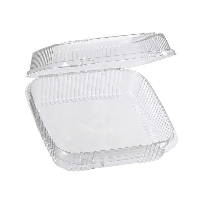 Hefty Clear Hinged Lid Plastic Container, 8" x 8" (125 ct.) 5