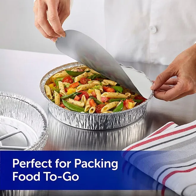 Reynolds 9" Round Foil Take Out Containers with Lids, 20 ct. 4