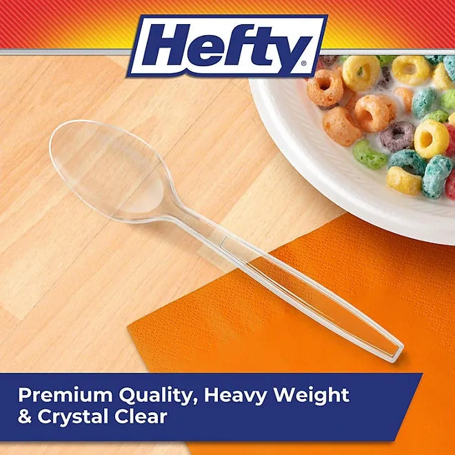 Hefty Clear Heavy-Weight Plastic Spoons 300 ct. 4