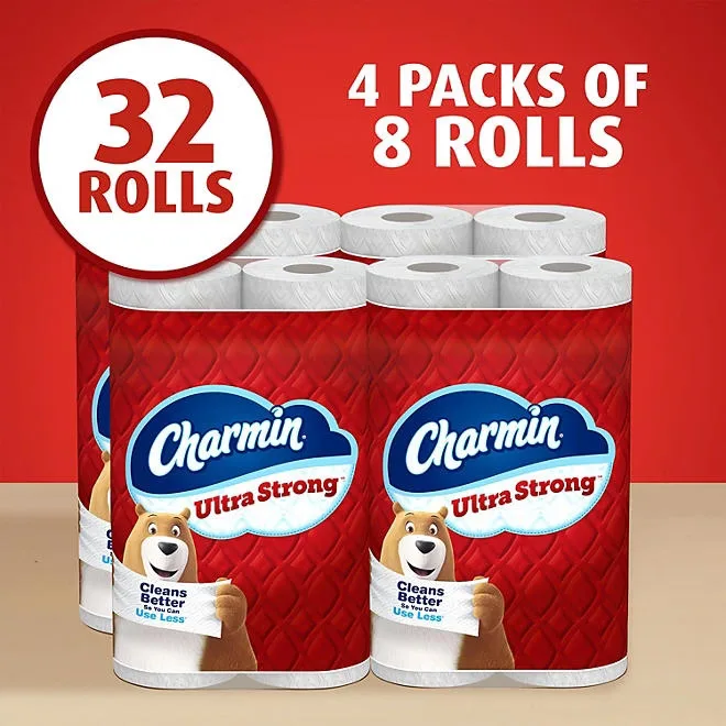 Charmin Ultra Strong 2-Ply Toilet Paper 32 rolls, 231 sheets/roll 3