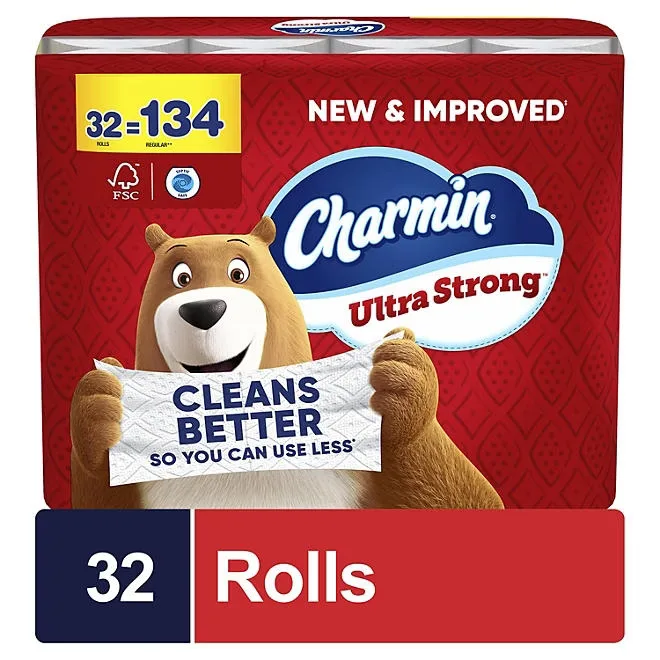Charmin Ultra Strong 2-Ply Toilet Paper 32 rolls, 231 sheets/roll 2